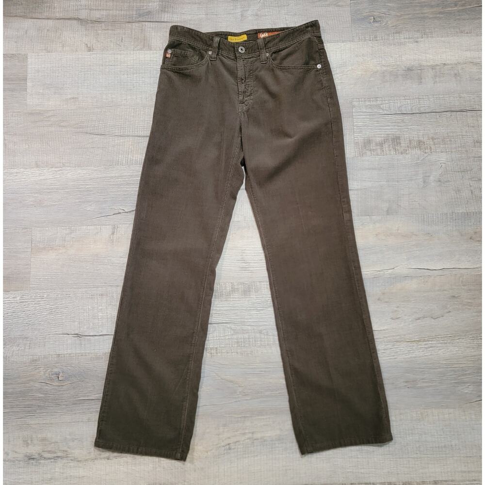 AG Adriano Goldschmied Mens Protege Corduroy Pants Size 31x31 Olive Green Jeans